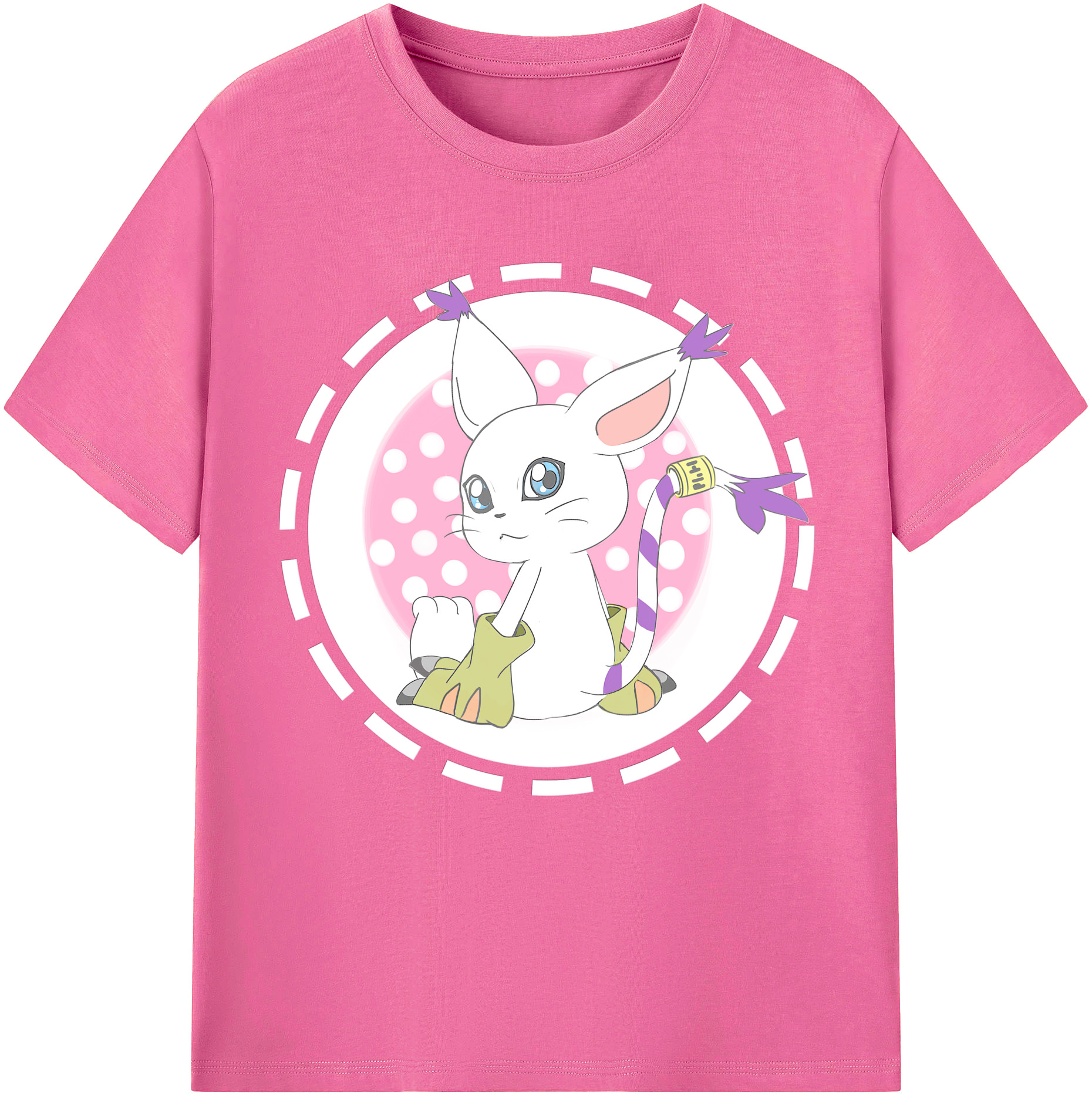 （画像用） Digimon デジタルモンスター/デジモン レディースカジュアルプリントTシャツ（綿100％）